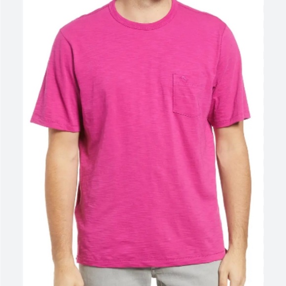 Tommy Bahama Men's Bali Beach Crew Short Sleeve Festival pink T-Shirt Medium - Picture 1 of 7